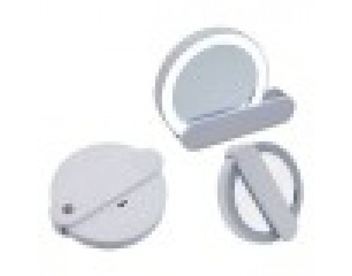 Огледало LED Светлина 9 x 2 x 10 cm Бял ABS (12 броя)