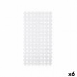 Нехлъзгаща се постелка за душ Бял PVC 68 x 1 x 36 cm (6 броя) - Berilo