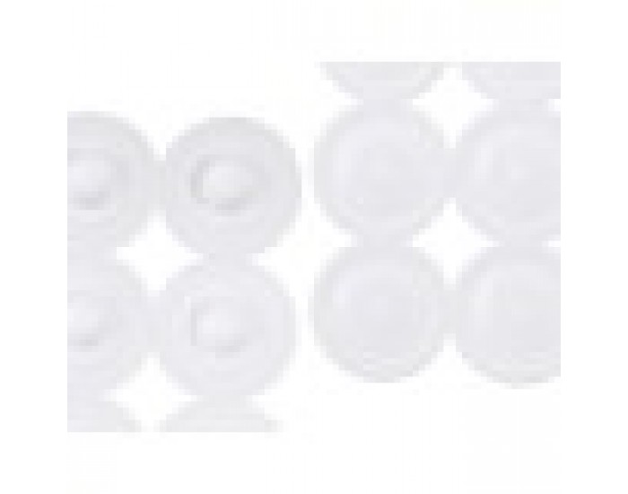 Нехлъзгаща се постелка за душ Бял PVC 68 x 1 x 36 cm (6 броя)