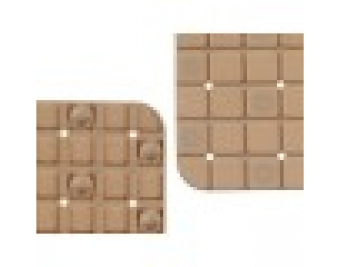 Нехлъзгаща се постелка за душ Картини Бежов PVC 50,3 x 50,3 x 0,7 cm (6 броя)