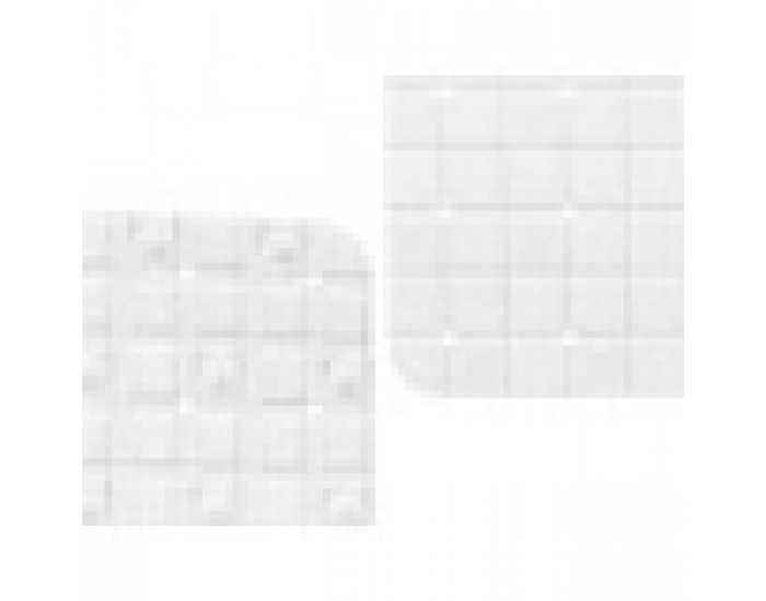 Нехлъзгаща се постелка за душ Картини Бял PVC 50,3 x 50,3 x 0,7 cm (6 броя)