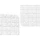 Нехлъзгаща се постелка за душ Картини Бял PVC 50,3 x 50,3 x 0,7 cm (6 броя)
