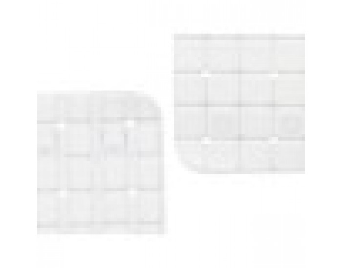 Нехлъзгаща се постелка за душ Картини Бял PVC 67,7 x 38,5 x 0,7 cm (6 броя)