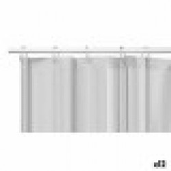 Душ завеса Сив полиетилен EVA 180 x 180 cm (12 броя) - Berilo