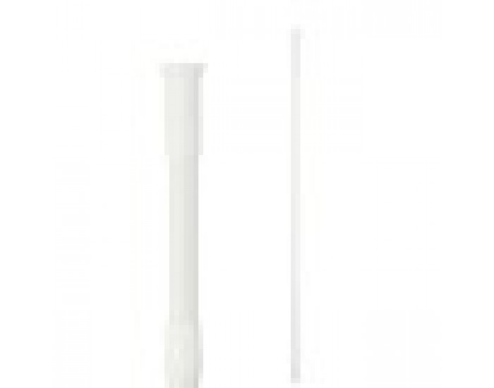 Разтегателна релса Душ Бял Алуминий 200 x 2,2 x 2,2 cm (18 броя)