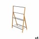 Поставка за кърпи Kipit B7816 Черен Метал Бамбук 60 x 90 x 37 cm 4 броя
