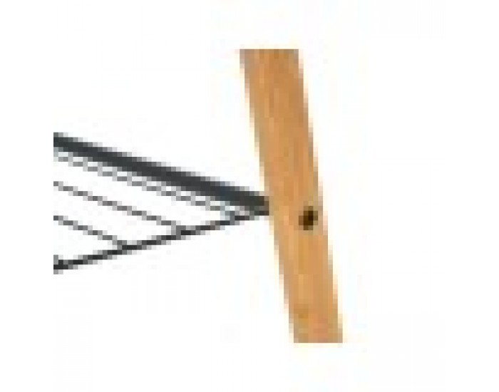 Поставка за кърпи Kipit B7816 Черен Метал Бамбук 60 x 90 x 37 cm 4 броя