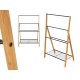 Поставка за кърпи Kipit B7816 Черен Метал Бамбук 60 x 90 x 37 cm 4 броя