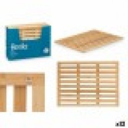 Подложка за баня Berilo BM632-6245 Естествен Бамбук 62 x 2 x 45 cm (12 броя) - Berilo