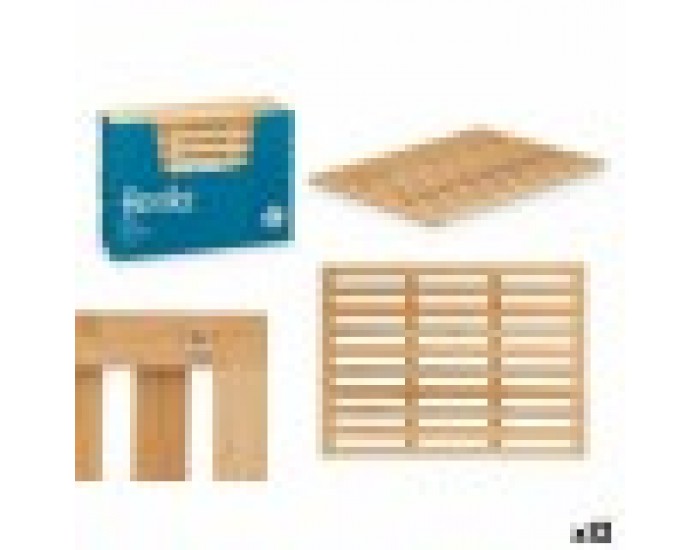 Подложка за баня Berilo BM632-6245 Естествен Бамбук 62 x 2 x 45 cm (12 броя)
