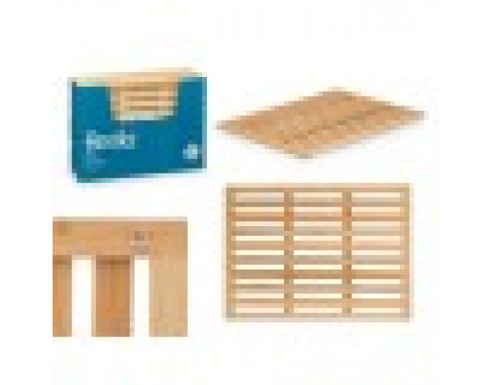 Подложка за баня Berilo BM632-6245 Естествен Бамбук 62 x 2 x 45 cm (12 броя)