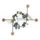 Стенна козирка DKD Home Decor Метал (43 x 4.5 x 36 cm)