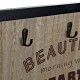 Стенна козирка DKD Home Decor Дървен Смола Дървен MDF (41 x 3 x 41 cm)