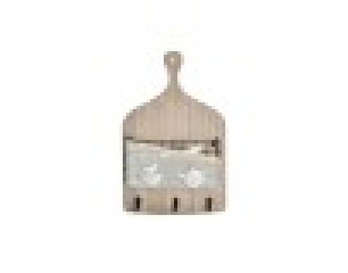 Стенна козирка DKD Home Decor Метал Дървен (23 x 9 x 36 cm)