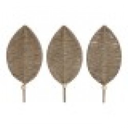Стенна козирка Home ESPRIT Естествен Юта Метал 12 x 4 x 26 cm - Cuiere