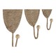 Стенна козирка Home ESPRIT Естествен Юта Метал 12 x 4 x 26 cm