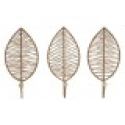Стенна козирка Home ESPRIT Естествен Юта Метал 12 x 4 x 26 cm - Cuiere