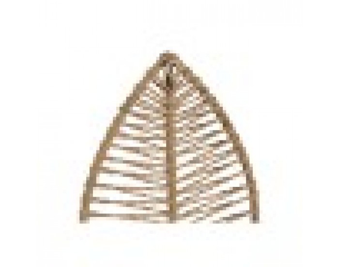 Стенна козирка Home ESPRIT Естествен Юта Метал 12 x 4 x 26 cm