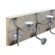 Стенна козирка DKD Home Decor Метал Vintage Дърво манго (46 x 15 x 10 cm)