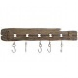 Стенна козирка Home ESPRIT Естествен Метал Дърво от пауловния 99 x 3 x 31 cm - Hol