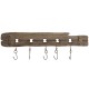 Стенна козирка Home ESPRIT Естествен Метал Дърво от пауловния 99 x 3 x 31 cm