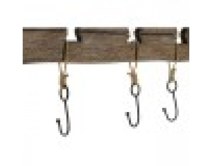 Стенна козирка Home ESPRIT Естествен Метал Дърво от пауловния 99 x 3 x 31 cm