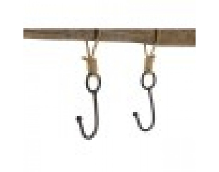 Стенна козирка Home ESPRIT Естествен Метал Дърво от пауловния 99 x 3 x 31 cm