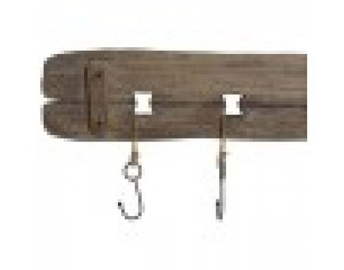 Стенна козирка Home ESPRIT Естествен Метал Дърво от пауловния 99 x 3 x 31 cm