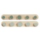 Стенна козирка DKD Home Decor Тропически Дървен MDF (48 x 6 x 7.5 cm) (2 pcs)