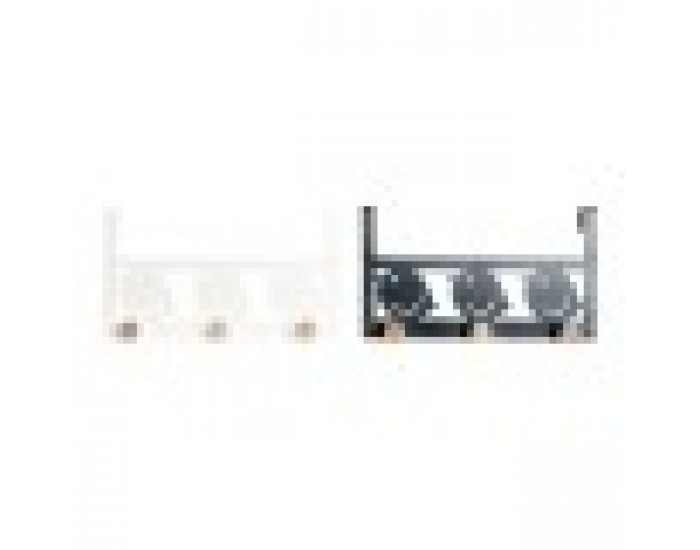 Поставка за Палта за Врата DKD Home Decor Птици Метал Дървен MDF (2 pcs) (28.5 x 9.5 x 16 cm)