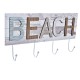 Стенна козирка DKD Home Decor Метал Дървен Плаж Моряк (45 x 5 x 23 cm) (2 броя)