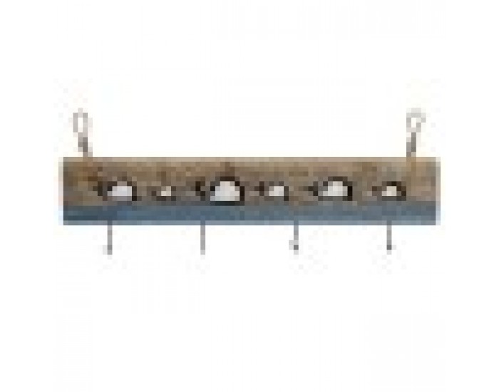 Стенна козирка DKD Home Decor Завършек със състаряващо покритие Метал Дървен (85 x 4 x 33 cm)