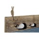 Стенна козирка DKD Home Decor Завършек със състаряващо покритие Метал Дървен (85 x 4 x 33 cm)