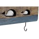 Стенна козирка DKD Home Decor Завършек със състаряващо покритие Метал Дървен (85 x 4 x 33 cm)