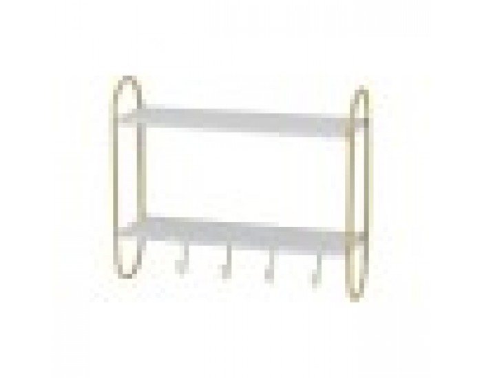 Стенна козирка DKD Home Decor Метал MDF Glam (50 x 15 x 43 cm)