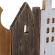 Стенна козирка DKD Home Decor Бял Кафяв Метал Дърво от пауловния (91 x 9.5 x 29.5 cm)