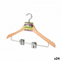 Комплект Закачалки Confortime Кафяв Клипси Дървен 2 Части (24 броя) - Cuiere