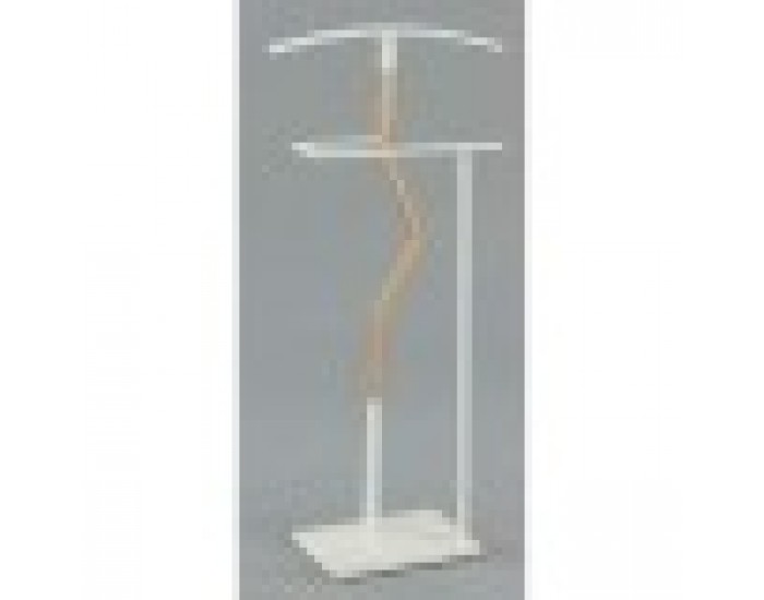 Kübaraalus DKD Home Decor Естествен Дървен Стомана Бял (48 x 20 x 106,5 cm)