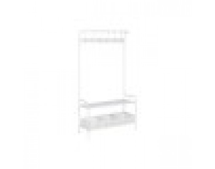 Портманто с чекмеджета Home ESPRIT Бял Метал 110 x 36 x 186 cm