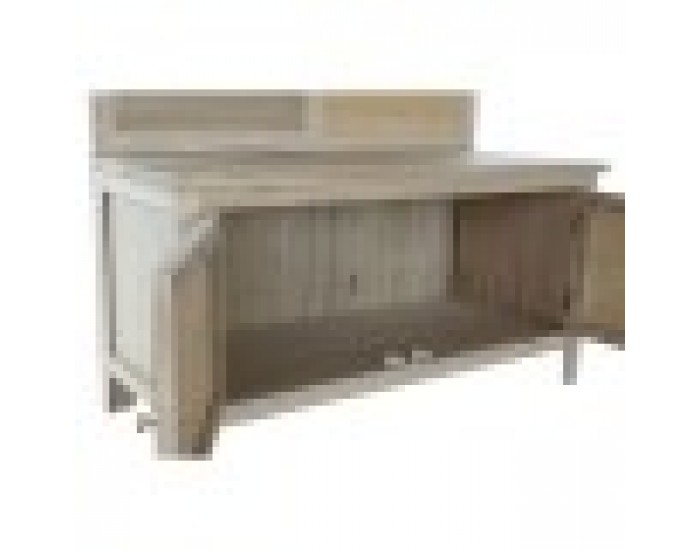 Зала Home ESPRIT Естествен Pатан Дърво от пауловния Огледало 92 x 40 x 181 cm