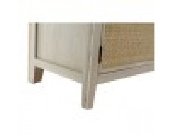 Зала Home ESPRIT Естествен Pатан Дърво от пауловния Огледало 92 x 40 x 181 cm
