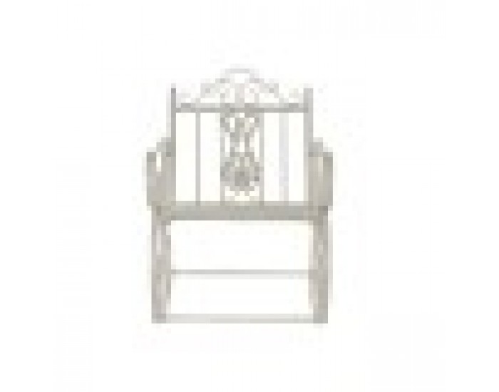 Люлеещ се стол DKD Home Decor Метал Алуминий Бял (63 x 89 x 92 cm)