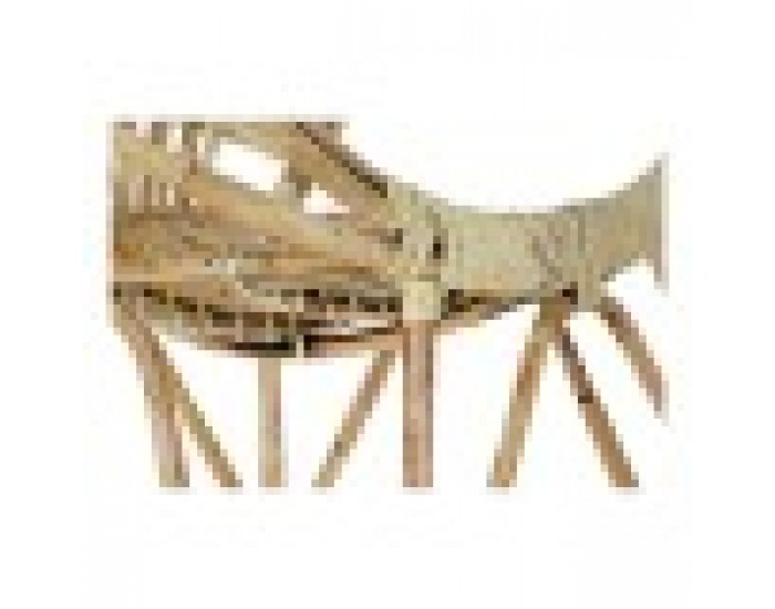 Трапезен стол DKD Home Decor 8424001825158 Многоцветен Естествен Pатан 77 x 58 x 85 cm