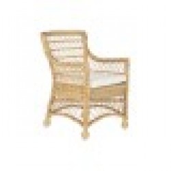 Фотьойл DKD Home Decor Бял Естествен 56 x 63 x 86 cm - Mobilier tapițat