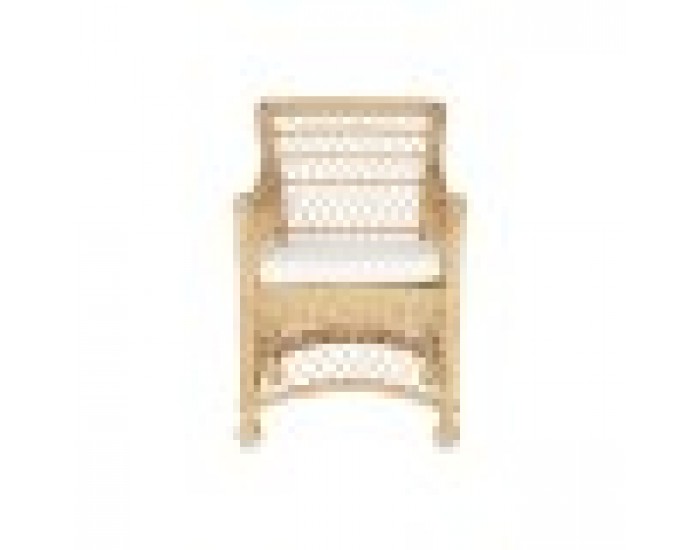 Фотьойл DKD Home Decor Бял Естествен 56 x 63 x 86 cm