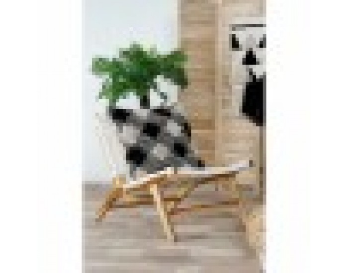 Фотьойл DKD Home Decor Бял PVC Тик (65 x 80 x 68 cm)