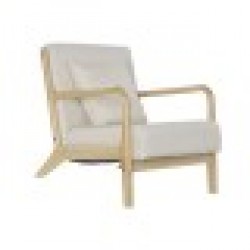 Фотьойл DKD Home Decor Бежов полиестер Дървен MDF (65 x 77 x 73 cm) - Mobilier tapițat