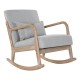 Фотьойл DKD Home Decor MB-179429 Сив Естествен Светло сив каучук Sixties 66 x 88 x 78 cm