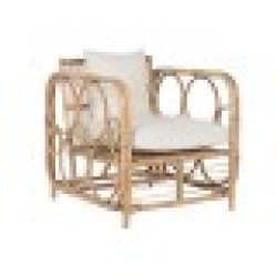 Фотьойл Home ESPRIT Бял Естествен 72 x 77 x 80 cm - Mobilier tapițat