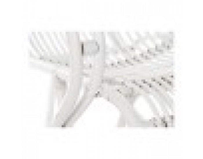 Фотьойл DKD Home Decor 75 x 85 x 85 cm Бял Pатан